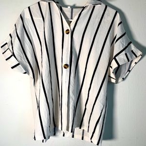 Button down striped shirt